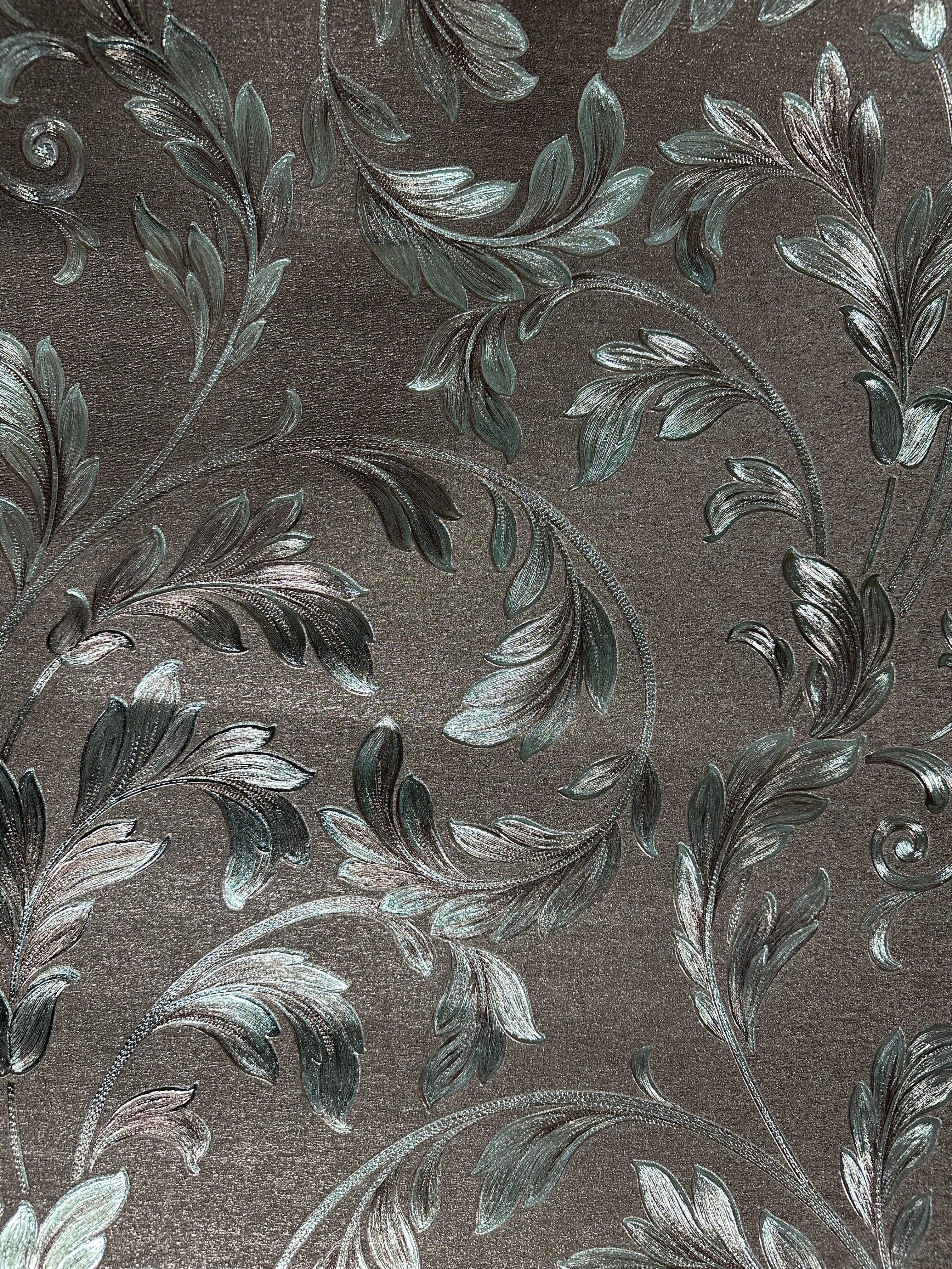 Letër muri me shkëlqim me motive gold