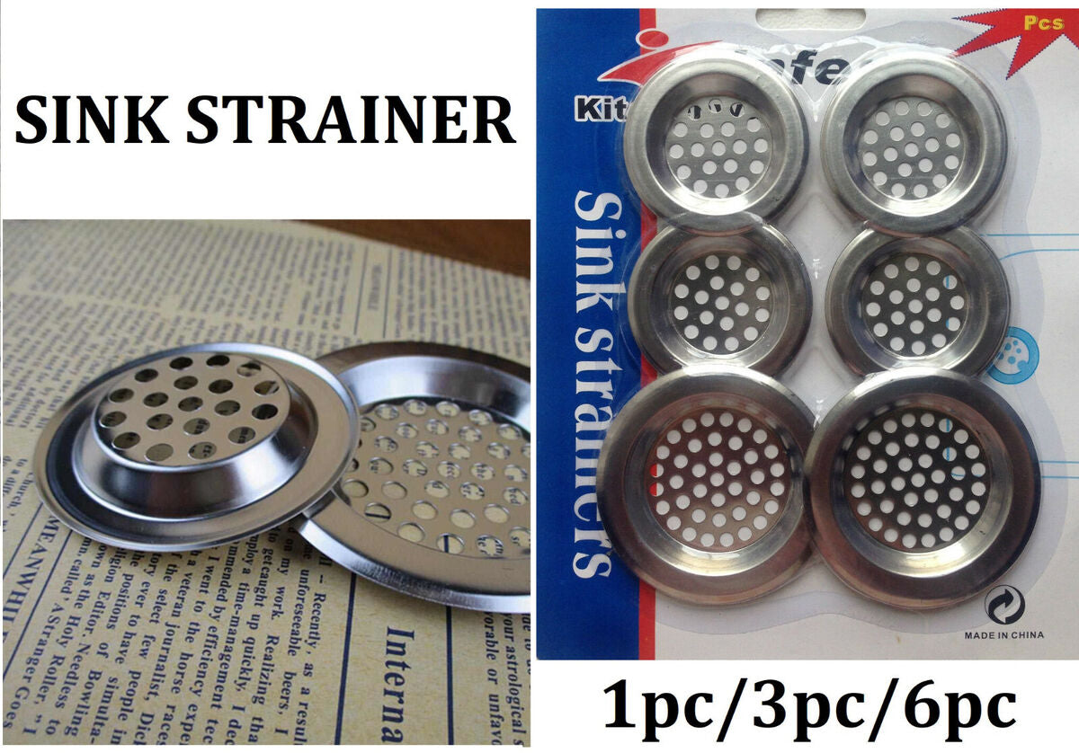 Tapa inoksi për lavamanin, set me 6 copë