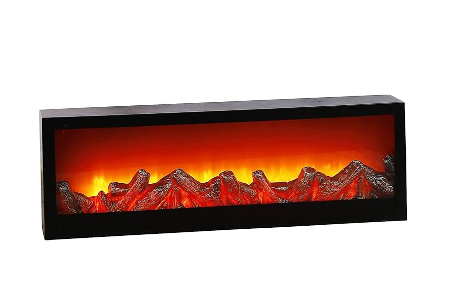 Oxhak dekorativ LED në formë drejtkëndore me kornizë të zezë