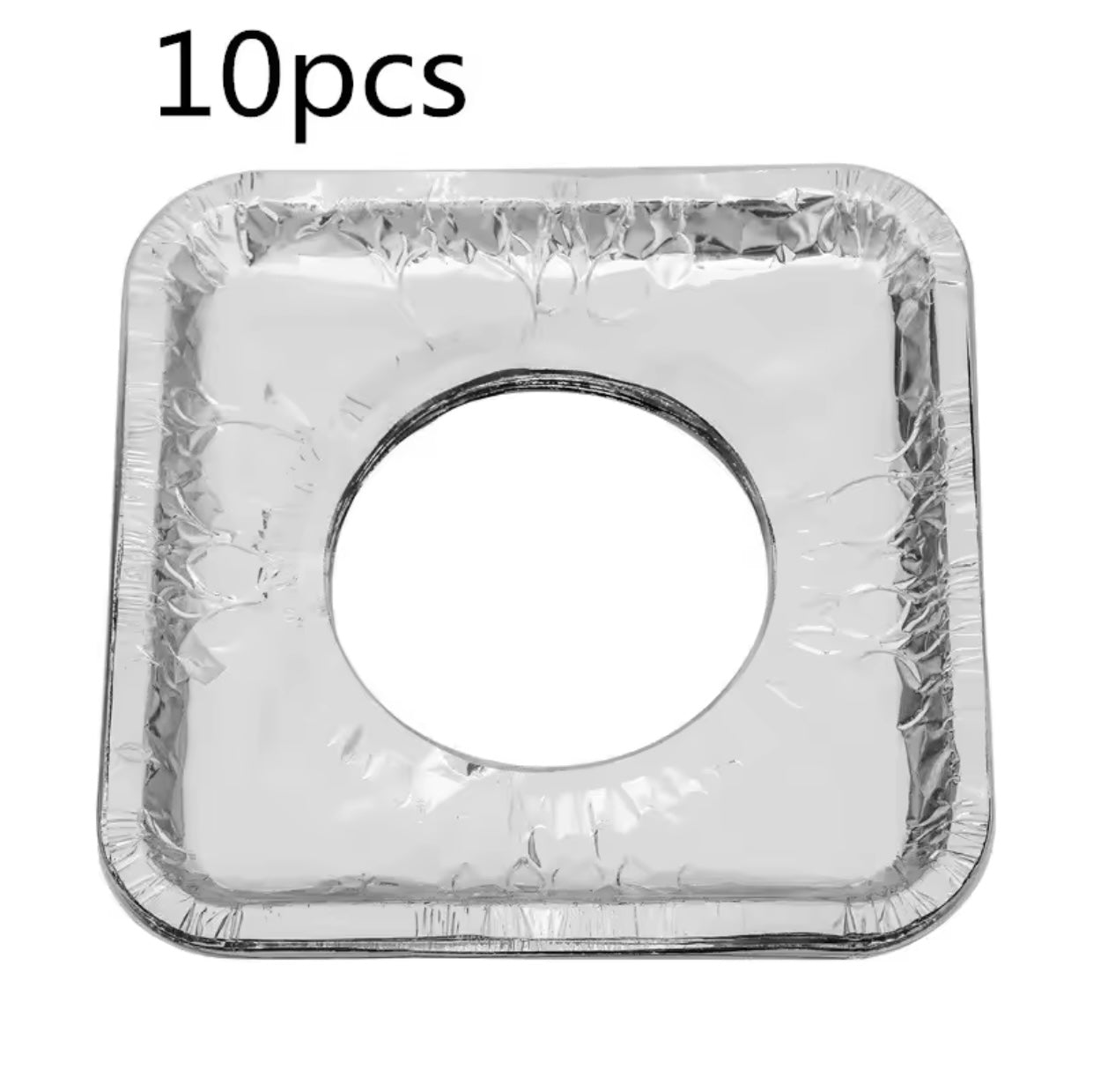 Mbrojtëse alumini ndaj pllakës së sobës së kuzhinës, set 10 copë (formë katrore dhe rrethore)