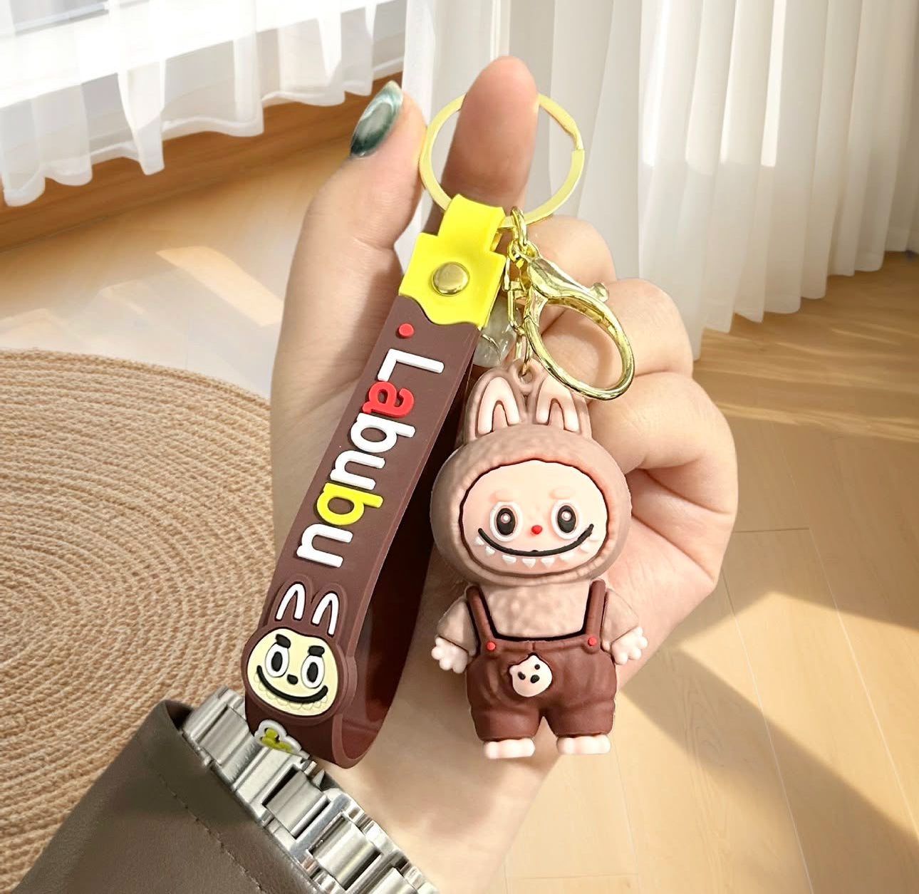 Varëse çelsash silikoni me Labubu