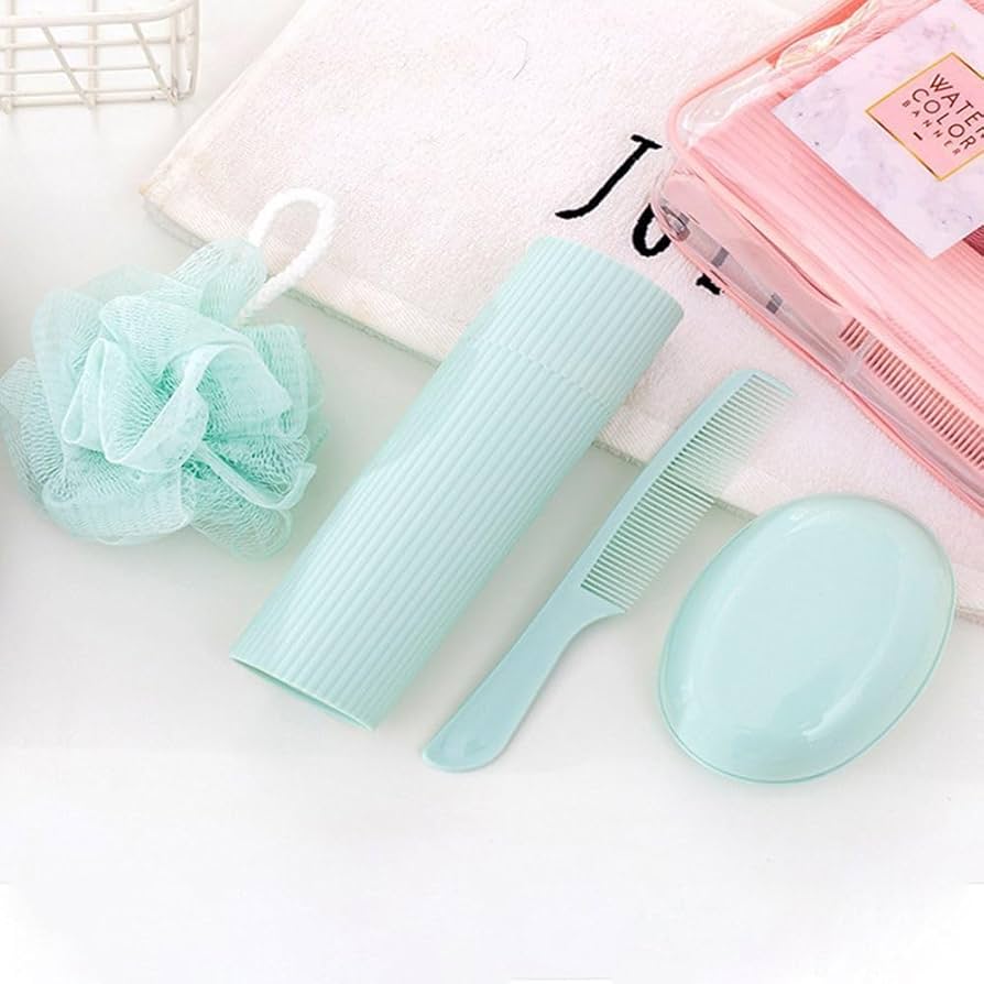 Set me sfungjer trupi dhe aksesorë për tualet