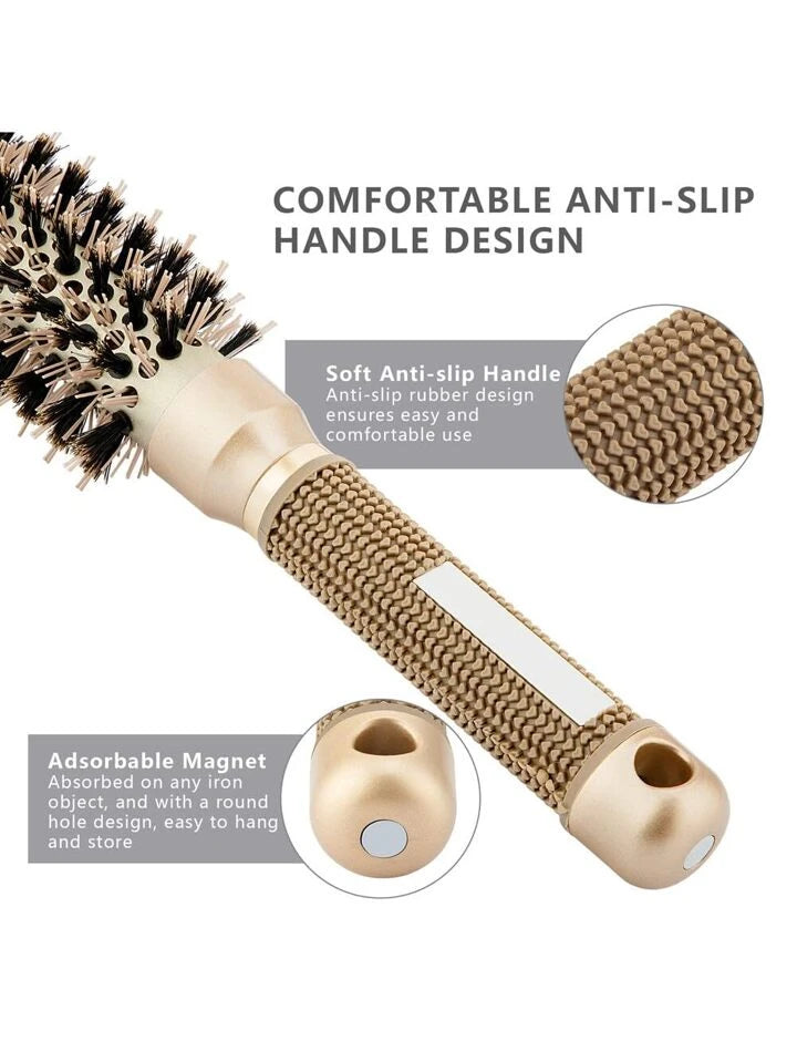 Furçë flokësh rrumbullake për stilim dhe kujdes profesional 25