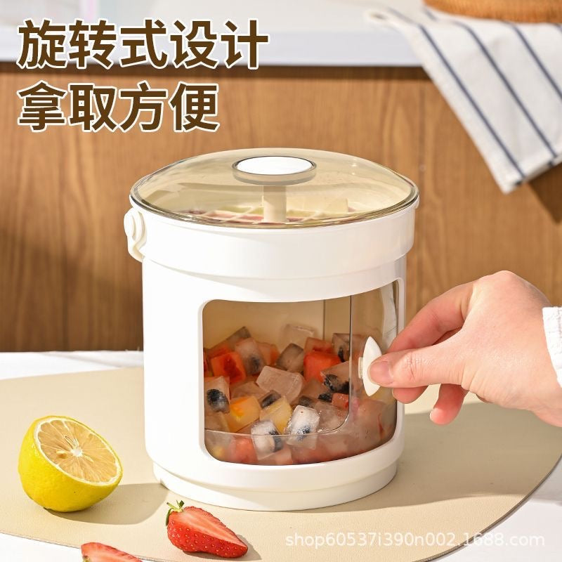 Formë akulli portative në formë kutie rrethore