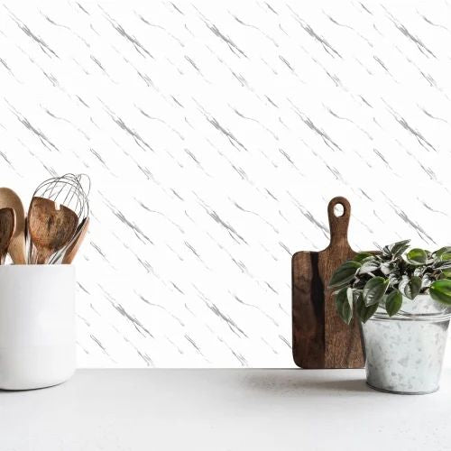 Stiker mural me dizenjo mermeri me nuanca të lehta 1.2 x 3 m