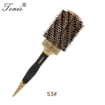 Furçë flokësh rrumbullake me bisht për stilim dhe kujdes profesional 53