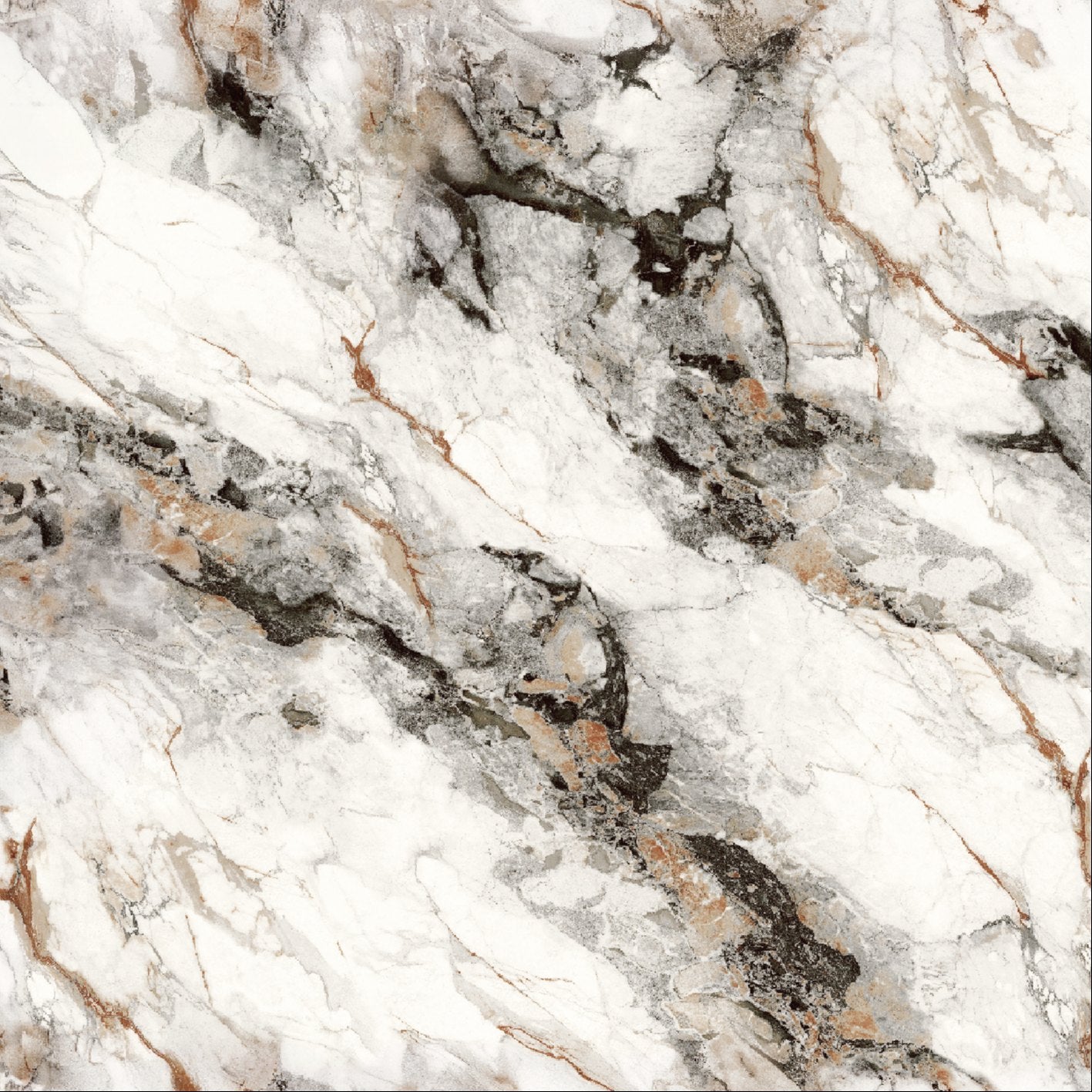 Stiker mural me dizenjo mermeri me nuanca kafe 1.2 x 3 m