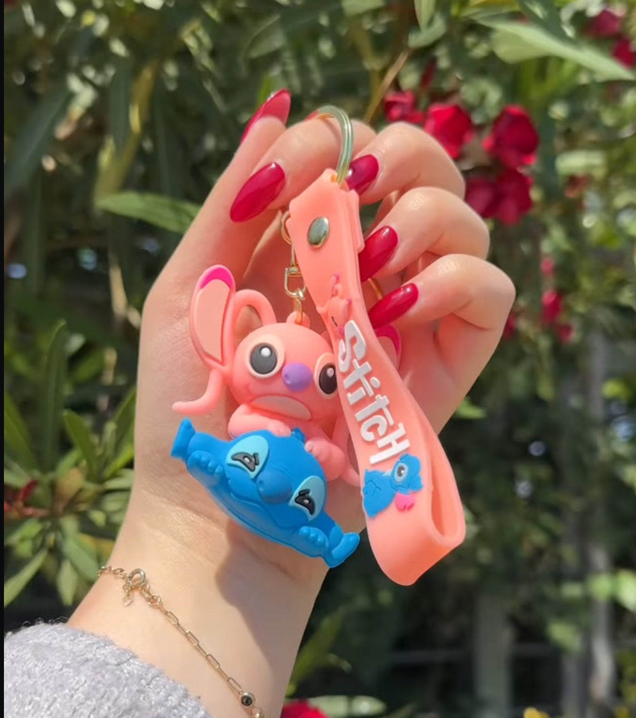 Varëse çelsash silikoni me Stitch çift ose me doughnut