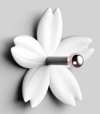 Varëse objektesh me montim në murë, formë luleje, set 2 copë