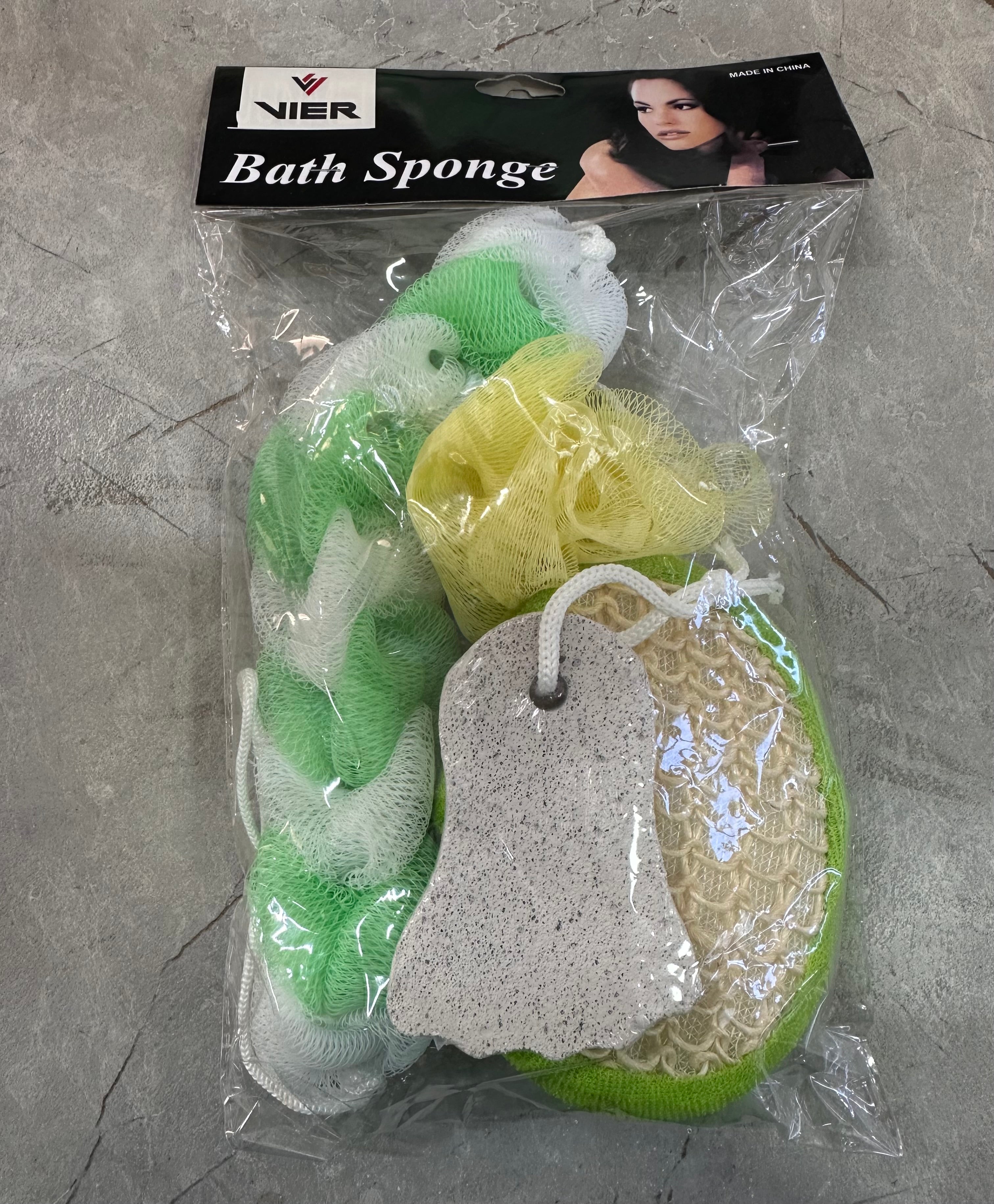 Set me 2 sfungjera trupi e pastrues këmbësh