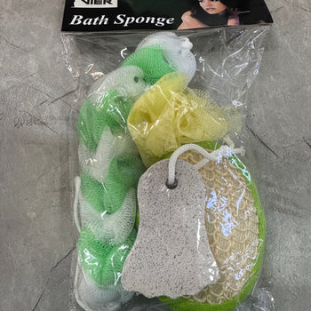 Set me 2 sfungjera trupi e pastrues këmbësh