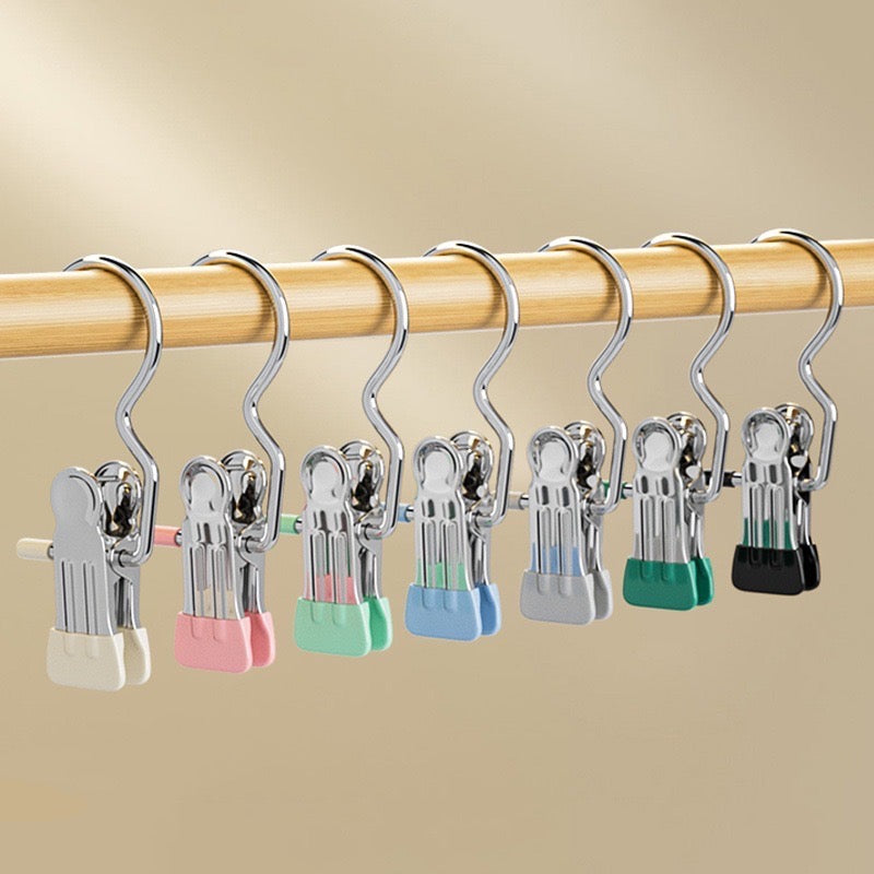 Kapëse rrobash metalike, set 4 copë