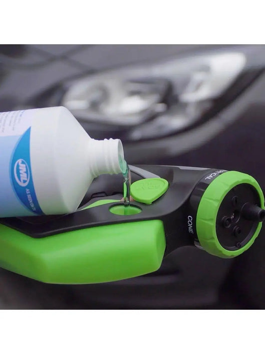 Kokë spurcuese për zorrë uji me hapësirë për mbushje me solucion brenda