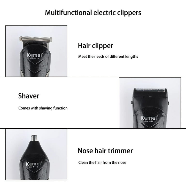 Set me makinë rroje dhe qethjeje për meshkuj, profesionale Kaiwei