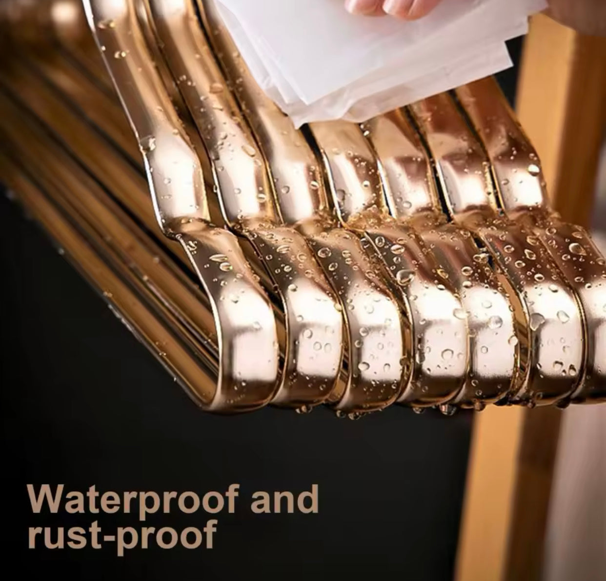 Varëse rrobash metalike gold ose silver