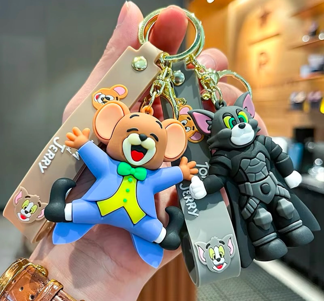 Varëse çelsash silikoni me Tom and Jerry me modele të ndryshme si në foto