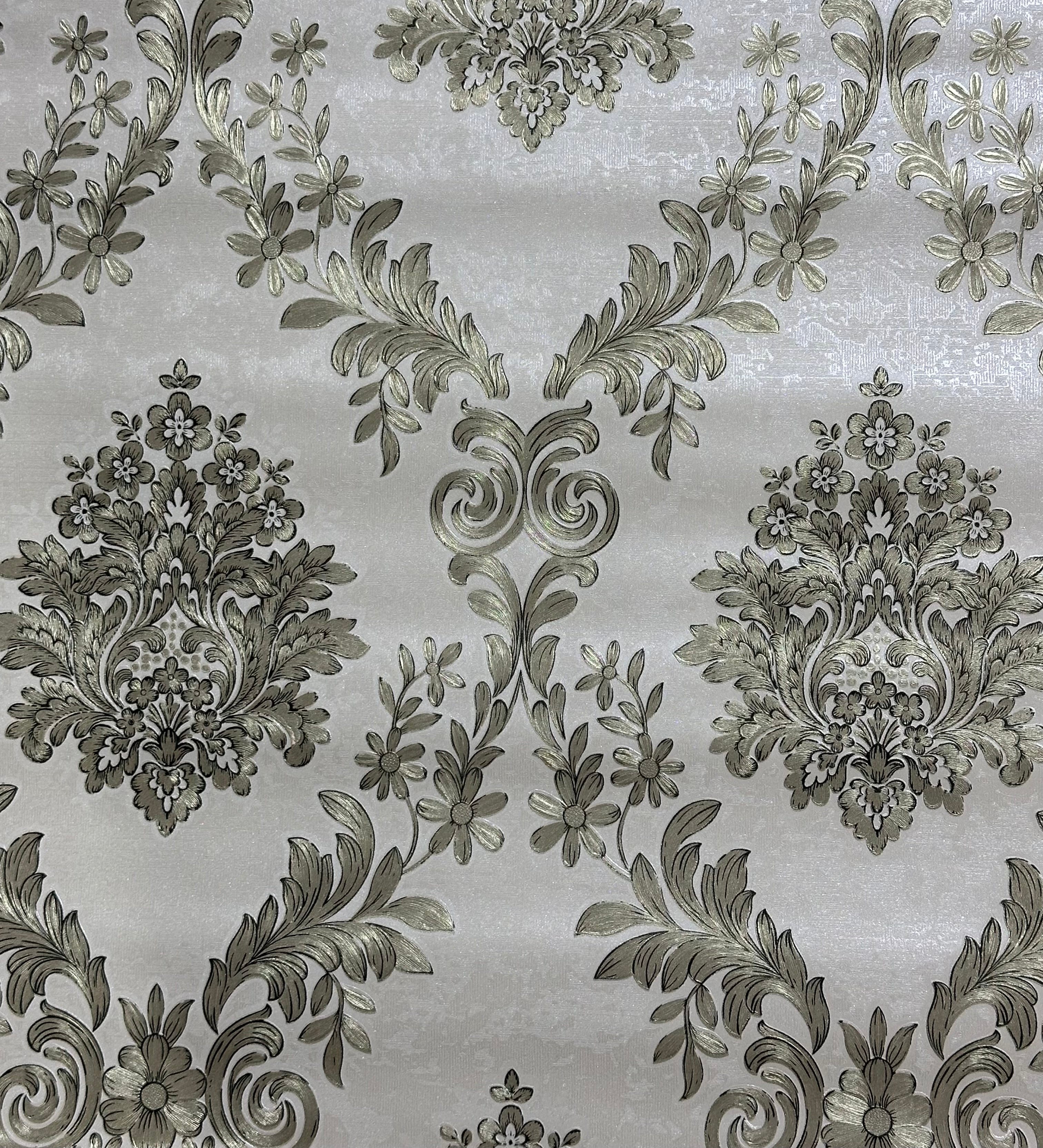 Letër muri me motive persiane ngjyre krem me gold