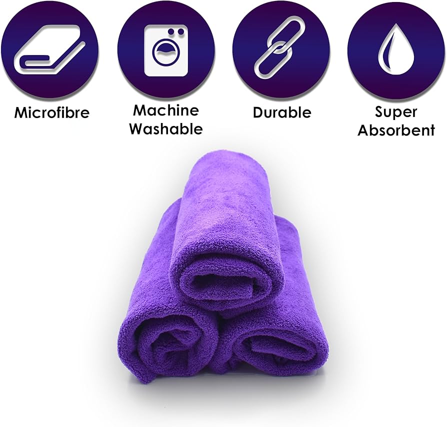 Set me 2 peshqira mikrofibër për të pastruar makinën LS