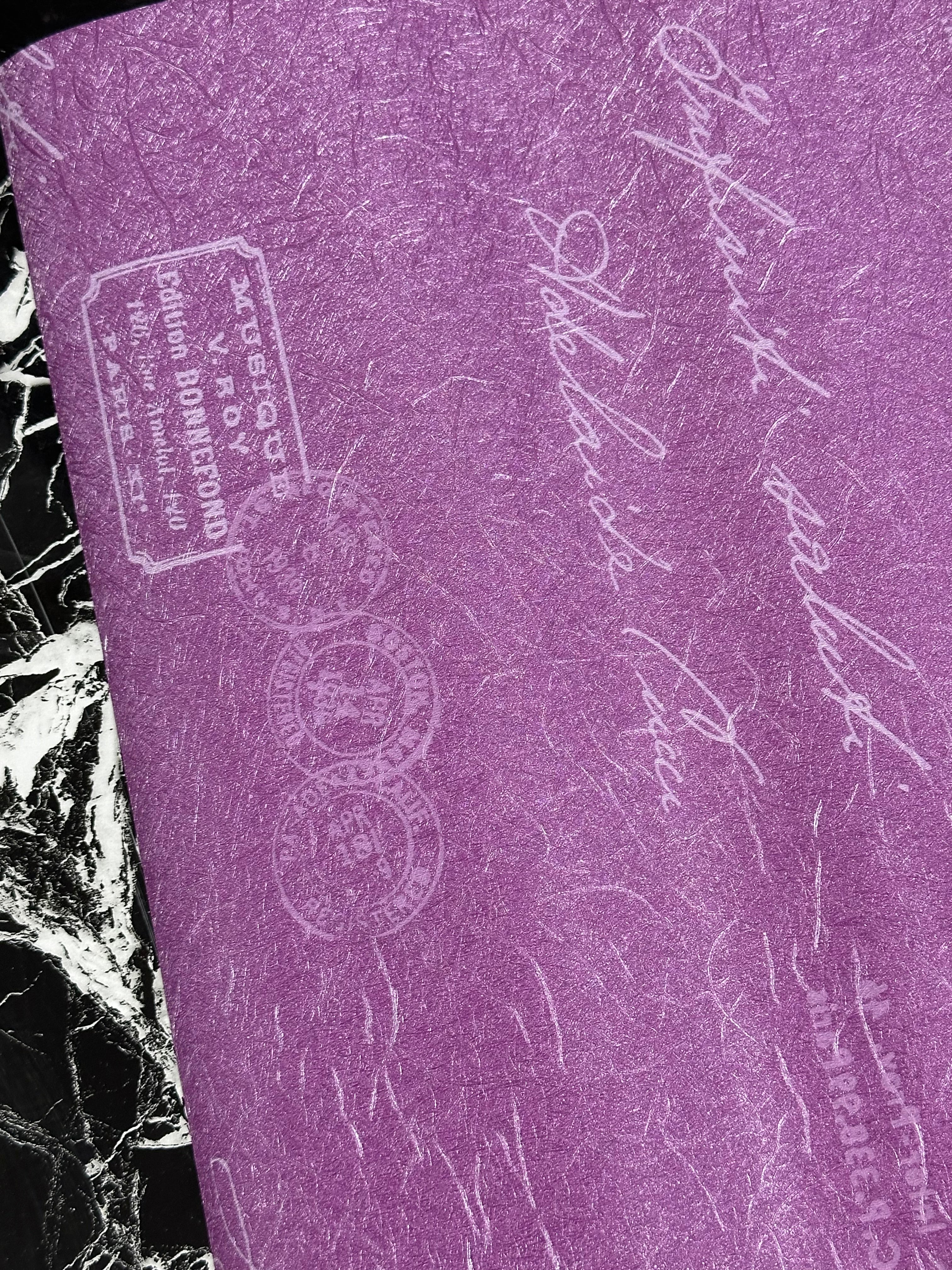 Letër muri lejla me shkrime dhe stampa