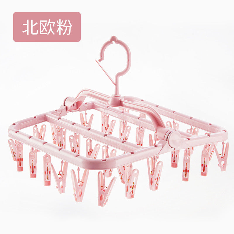 Varëse rrobash plastike me 32 kapëse