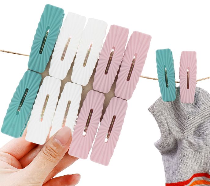 Kapëse rrobash plastike 20 copë, 6×2 cm