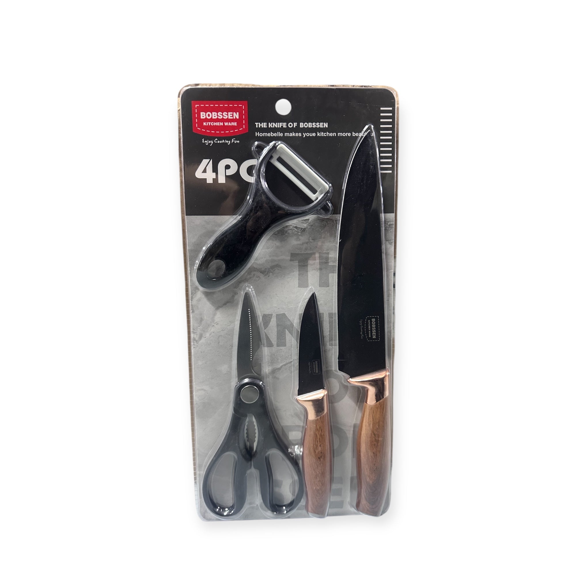 Set me qëruese perimesh, gërshërë, 2 thika me madhësi të ndryshme