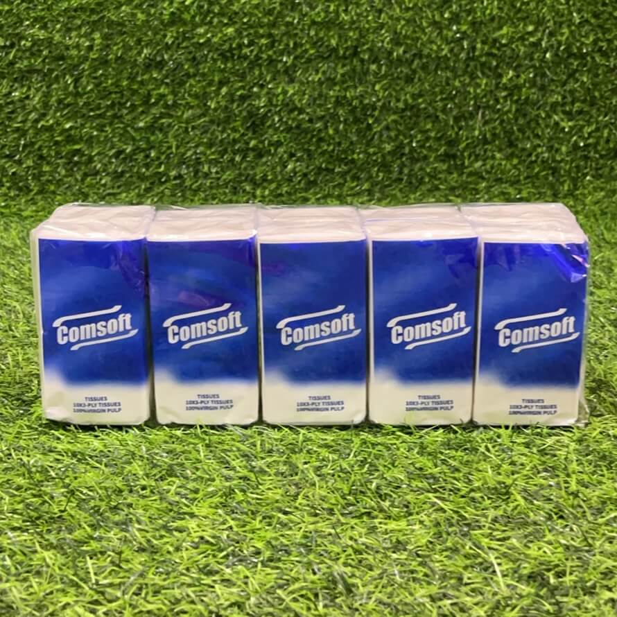 Letra të thata Comsoft 10 x 3 PLY Tissues, 1 set me 10 pako