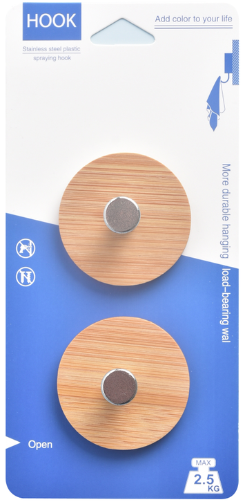 Varëse objektesh me varje në murë, dizenjo druri, set 2 copë