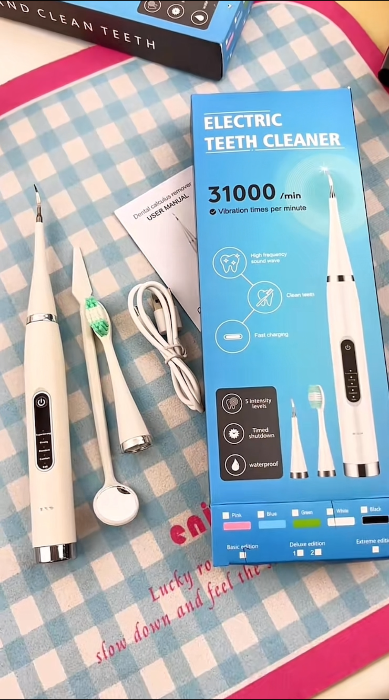 Pastrues dhëmbësh me 2 koka elektrik, set 4 pcs