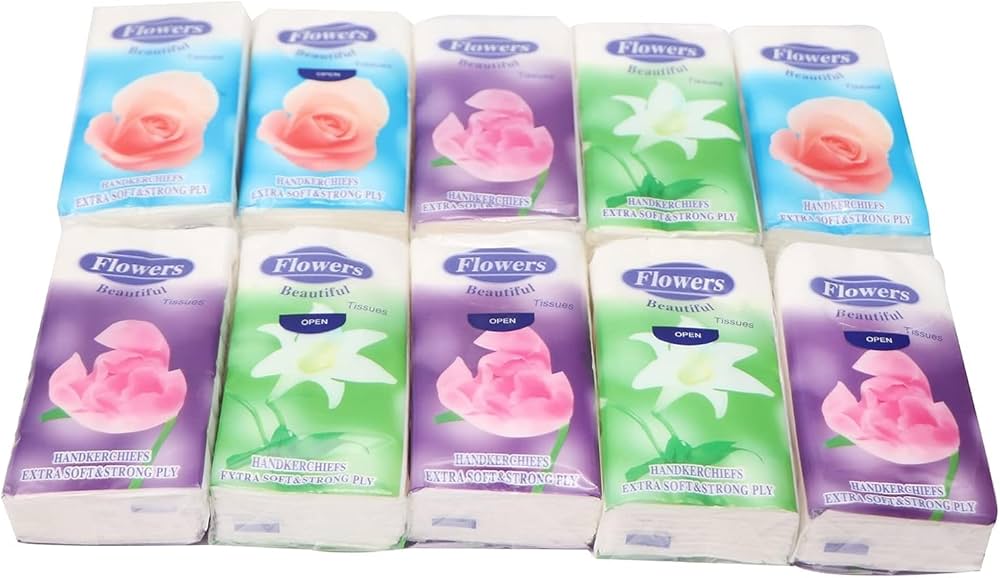 Letra të thata pako e vogël me lule Beautiful Tissues