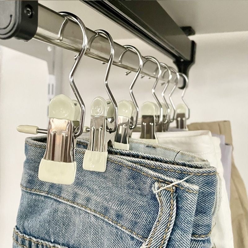 Kapëse rrobash metalike, set 4 copë