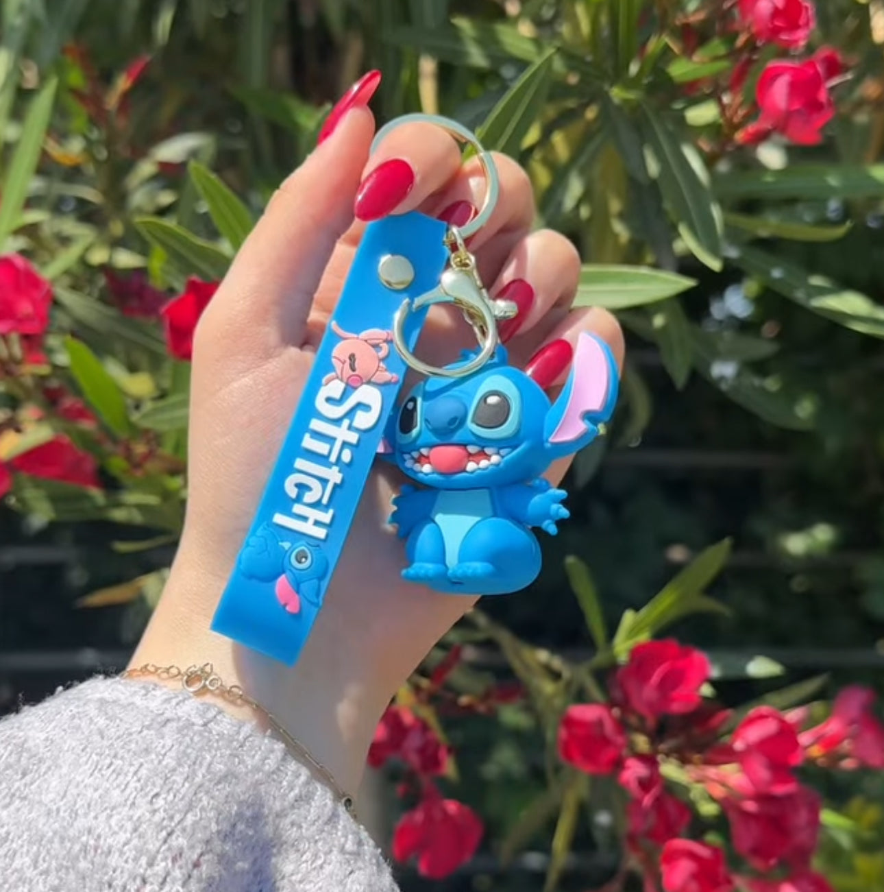 Varëse çelsash silikoni me Stitch çift ose me doughnut