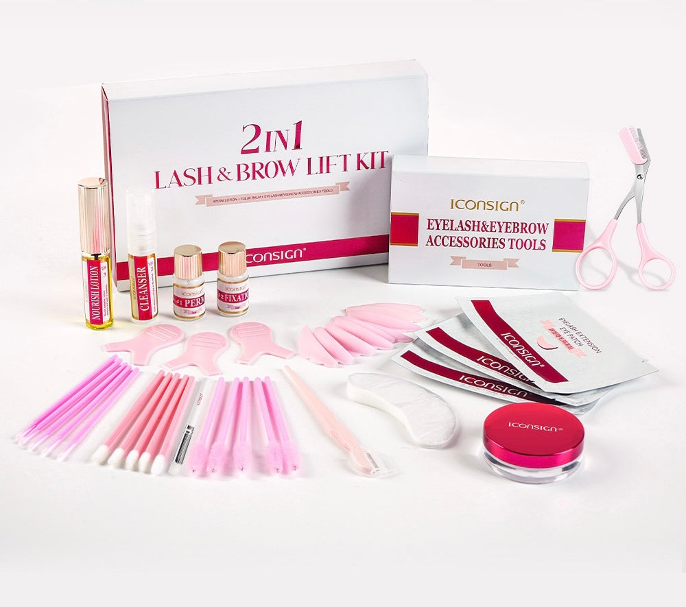Set për vetulla dhe qerpikë 2n1 Lash & Brow Lift Kit ICONSIGN