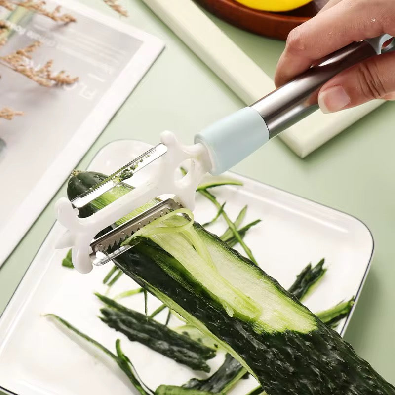 Qëruese perimesh me bisht inoksi dhe silikoni