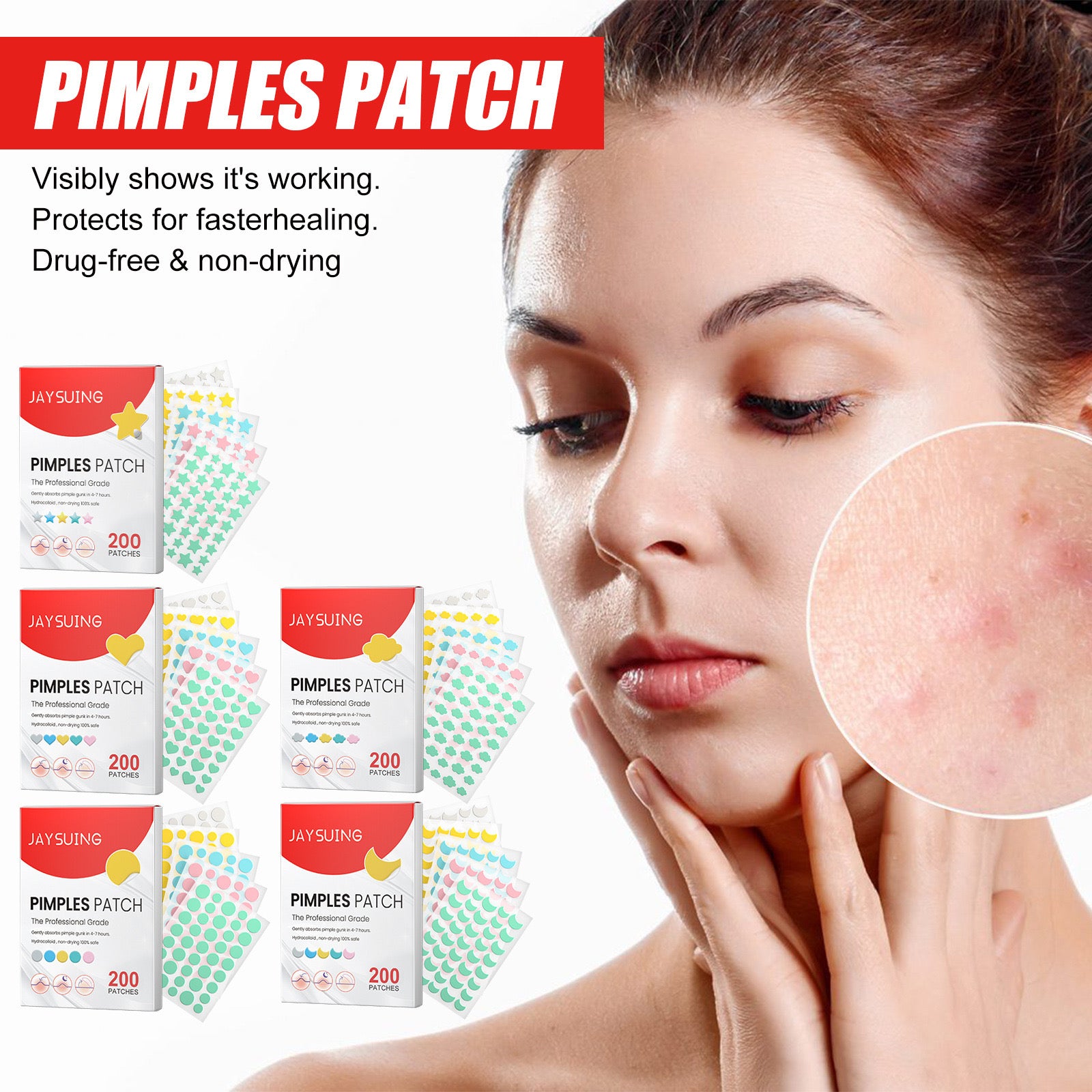 Pimples Patch në formë yjesh