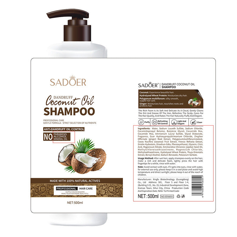 Shampo flokësh me arrë kokosi