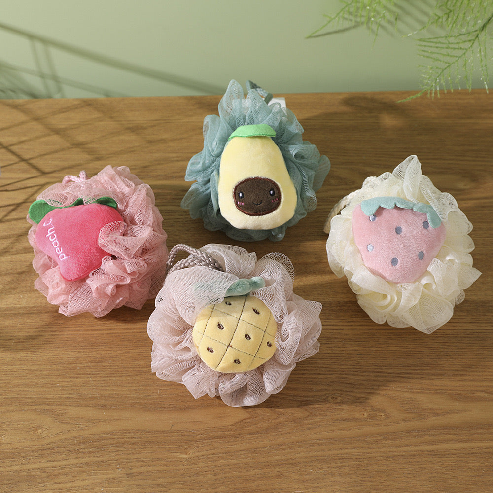 Sfungjer dushi rrjete me fruta, rrjetë, mikse