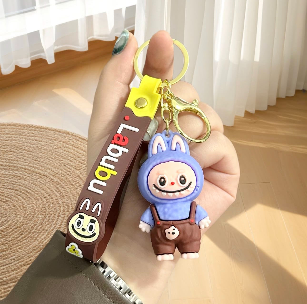 Varëse çelsash silikoni me Labubu