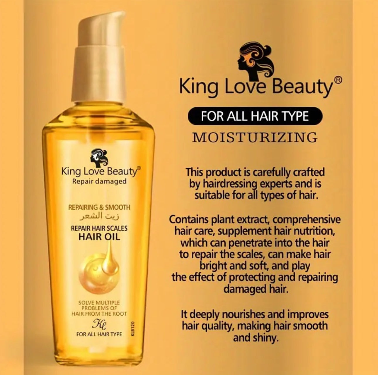 Vaj riparues për flokët King Love Beauty