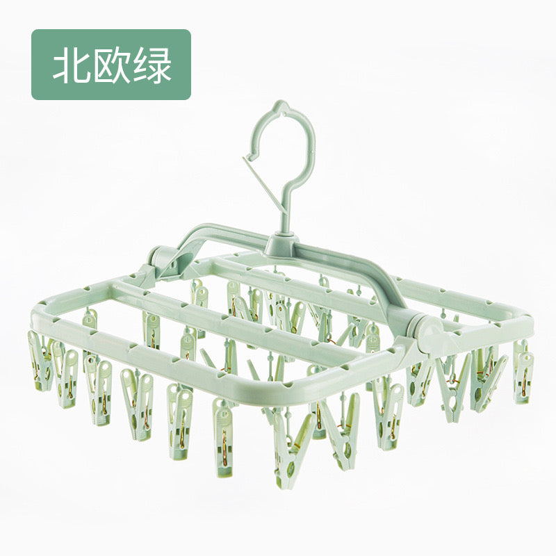 Varëse rrobash plastike me 32 kapëse