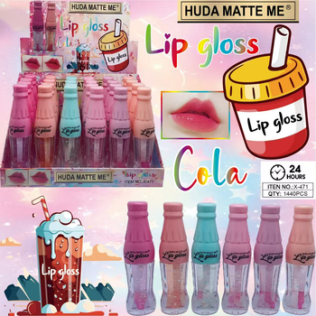 Lip Gloss në formë shishe, 6 nuanca