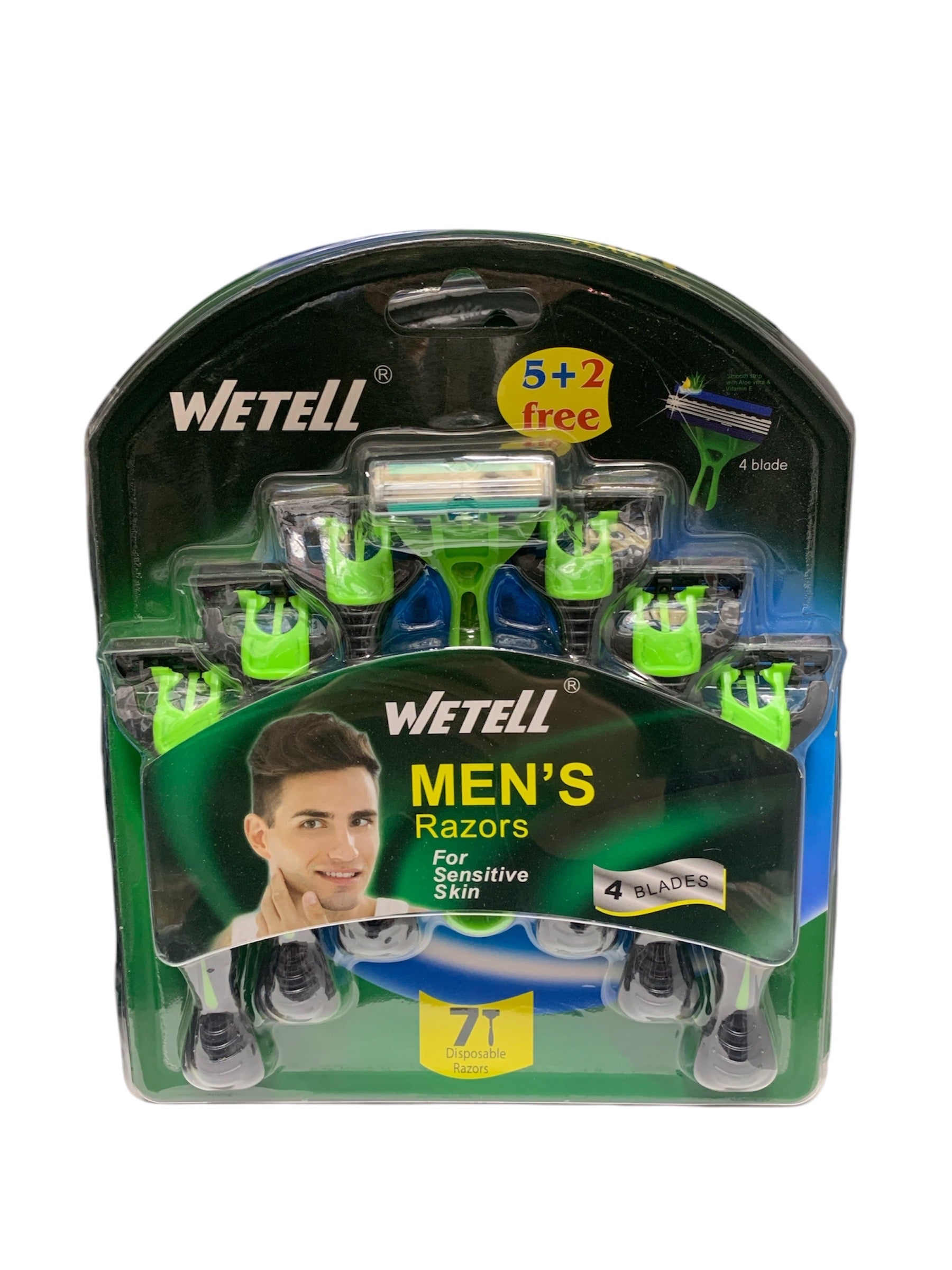 Brisqe për meshkuj, set 7 copë