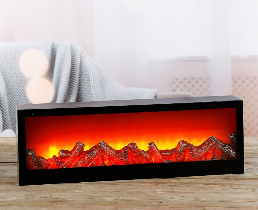 Oxhak dekorativ LED në formë drejtkëndore me kornizë të zezë