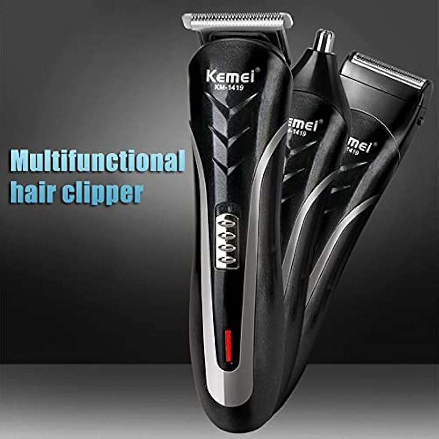 Set me makinë rroje dhe qethjeje për meshkuj, profesionale Kaiwei