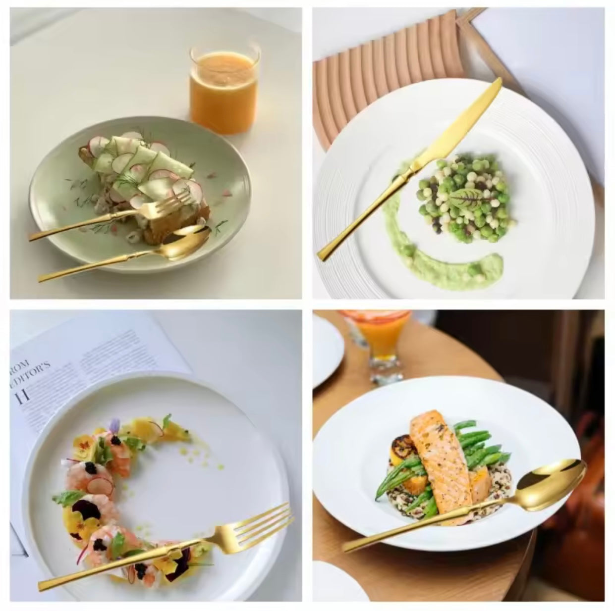 Lugë/ Pirunj/ Thikë/ Lugë kafe, set me 6 copë