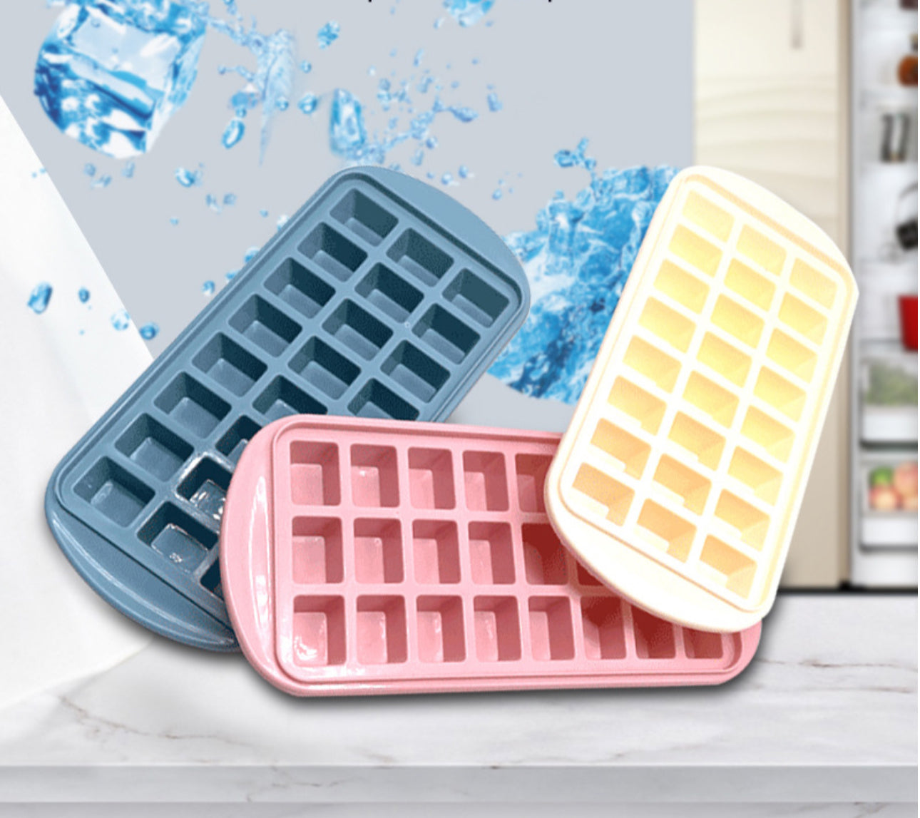 Formë akulli klasike me drejtkëndësha të vegjël