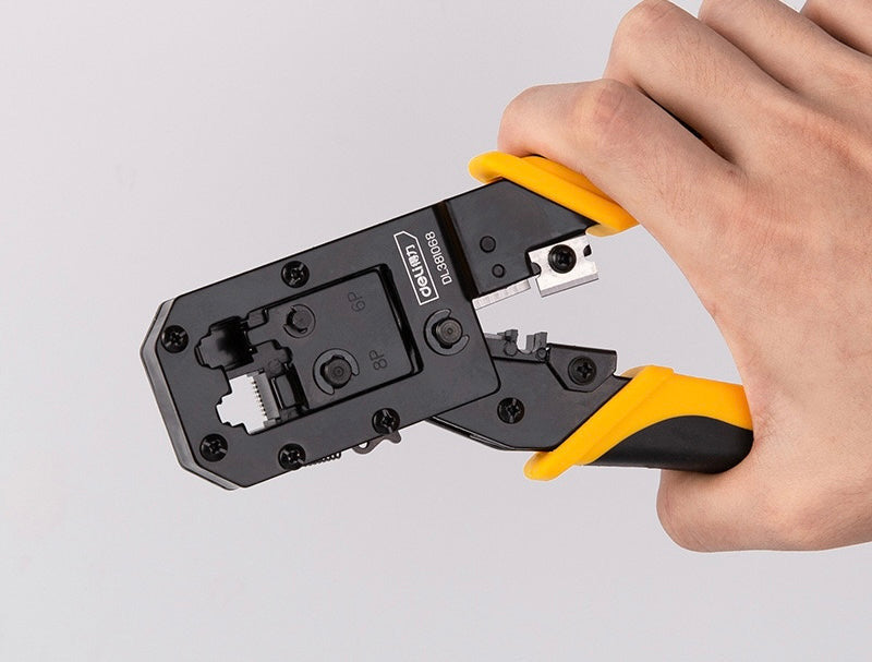 Pinca për prerje kabujsh dhe ngjitje konektorësh, rrjeti 4-6 dhe 8 pin per ip