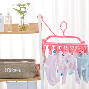 Varëse rrobash plastike me 32 kapëse