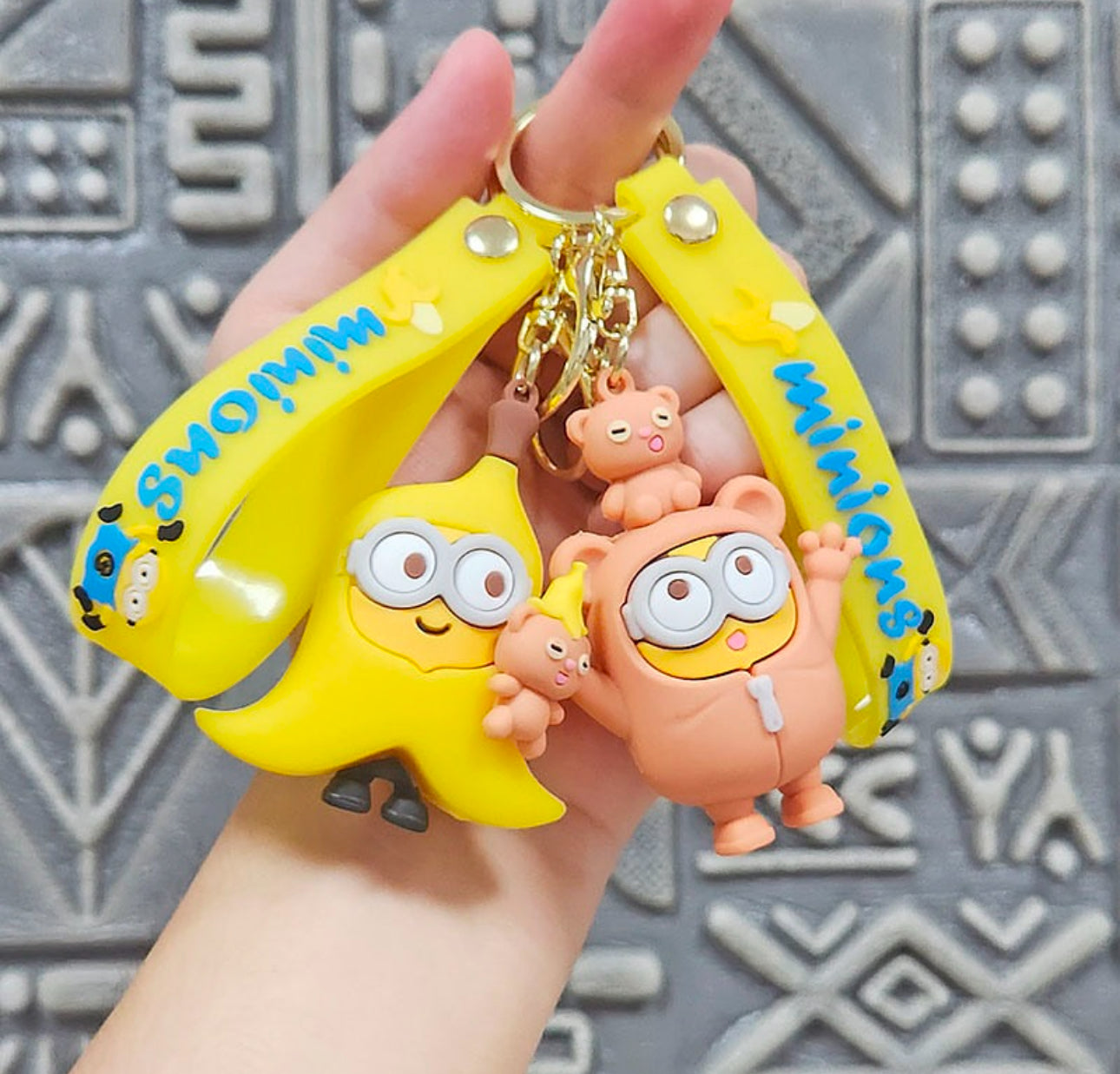 Varëse çelsash silikoni me Minions me modele të ndryshme si në foto