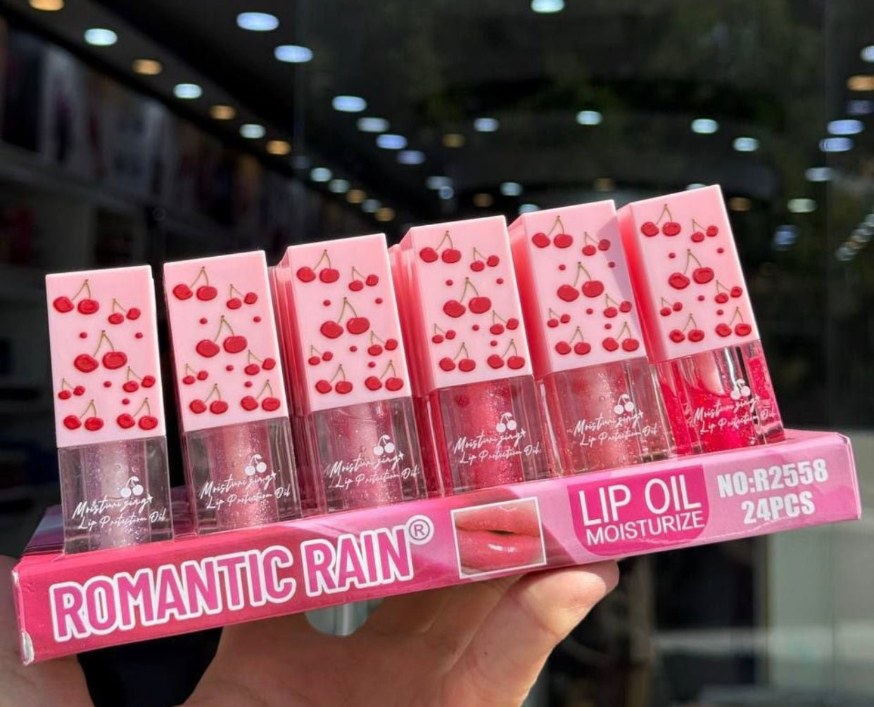 Lip Oil Romantic Rain me qershi 6 nuanca të ndryshme